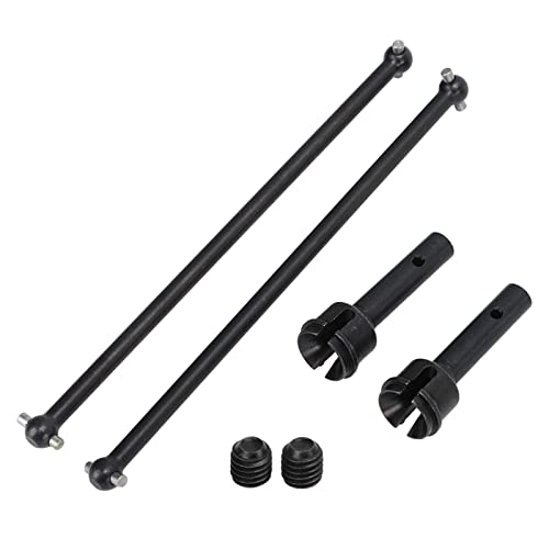 POENVFPO RC Metall Stahl CVD Antriebswelle Dogbone Gelenk Hinten Set Upgrade Teile Kompatibel mit Arrma 1/7 1/8 Fernbedienung Auto (Black) von POENVFPO