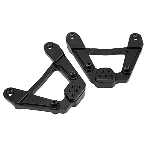 POENVFPO RC-Stoßdämpferhalterung Hinten, Aluminiumlegierung-Stoßdämpferhalterung Hinten, Verstellbare RC-Stoßdämpferhalterung Hinten für SCX6 1/6 RC-Auto (Black) von POENVFPO