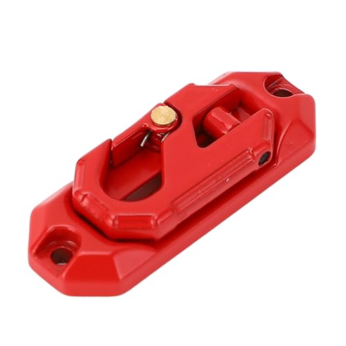 POENVFPO RC-Winden-Metalldrahtführung, Hochfeste Zinklegierung RC-Kletterauto-Winden-Metalldrahtführung für den Austausch der 1/10 1/8 RC-Auto-Windenführung (Rot) von POENVFPO