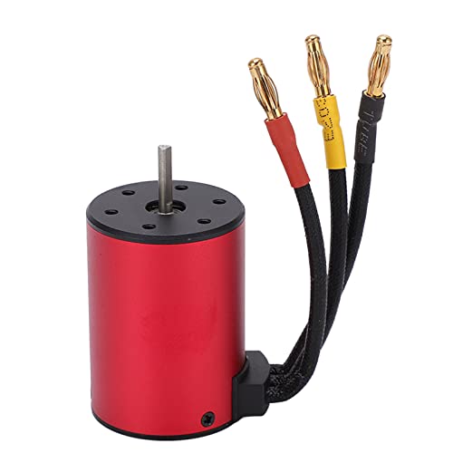 POENVFPO S3650 5200KV RC-Bürstenloser Motor, 4-poliger RC-Car-Motor mit 12 Schlitzen, Hoher Torsions-RC-Motor, Wasserabweisender Bürstenloser Motor für 1/10 RC-Car von POENVFPO