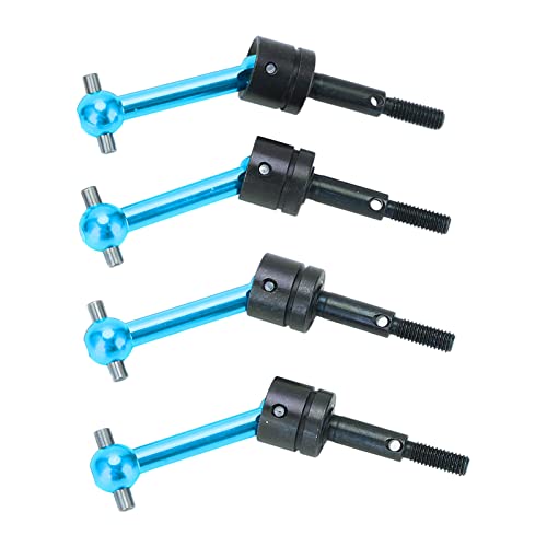 POENVFPO Vorder- und Hinterachs-Antriebswellen-CVD-Set, 4-teiliges Metall-Universal-Antriebswellen-Radachse 70 Mm für TT02 1/10 RC-Auto (Blue) von POENVFPO