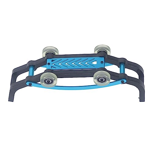 POENVFPO Zusammengebaute Wheelie Bar, Aluminiumlegierung Nylon Wheelie Bar Montage RC Auto Dach Wheelie Bar Ersatzteile für 1/16 16208 16210 16207 RC Car (Blue) von POENVFPO