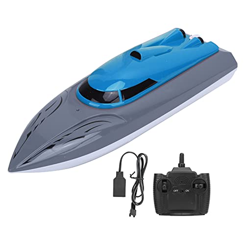 RC-Speed-Rennboot, Ferngesteuertes, Spitzes, Widerstandsreduzierendes, Versiegeltes Schnellboot für, Wasserspielzeug (BLUE) von POENVFPO