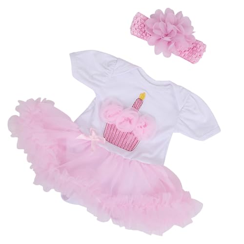 Schönes Rosa Spitzenrandpuppenkleid, Kerzenformmuster für 20-22-Zoll-Simulation Dolls Kleidung Accessoires Schönes Rosa Spitzenrandpuppenkleid, Kerzenformmuster für 20-22-Zoll-Simulation Dolls Kleidung Accessoires von POENVFPO