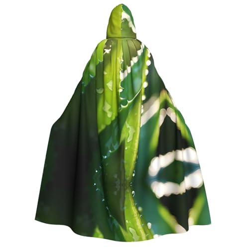 POEZJZW Aloe Vera Kapuzenumhang für Erwachsene, für Damen und Herren, Halloween-Kostüm, Maskerade, Cosplay, Kostüm, Weihnachten, Party, Robe von POEZJZW