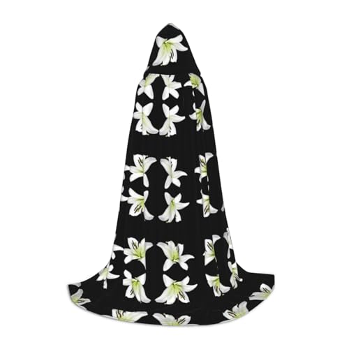 POEZJZW Beautiful-Lilies Kapuzenumhang mit Muster, für Damen und Herren, Halloween-Kostüm, Maskerade, Cosplay, Kostüm, Weihnachten, Party, Robe, Größe M POEZJZW Beautiful-Lilies Kapuzenumhang mit Muster, für Damen und Herren, Halloween-Kostüm, Maskerade, Cosplay, Kostüm, Weihnachten, Party, Robe, Größe M von POEZJZW