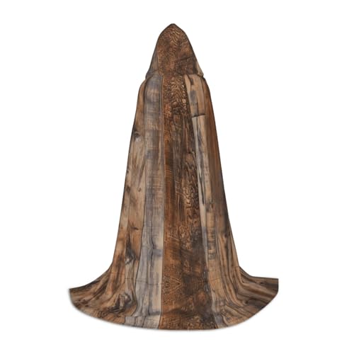 POEZJZW Brauner Umhang mit Holzmuster für Herren und Damen, Umhang mit Kapuze, für Erwachsene, Renaissance, Halloween, Hexenkostüm, Zauberer-Umhang, Größe M POEZJZW Brauner Umhang mit Holzmuster für Herren und Damen, Umhang mit Kapuze, für Erwachsene, Renaissance, Halloween, Hexenkostüm, Zauberer-Umhang, Größe M von POEZJZW