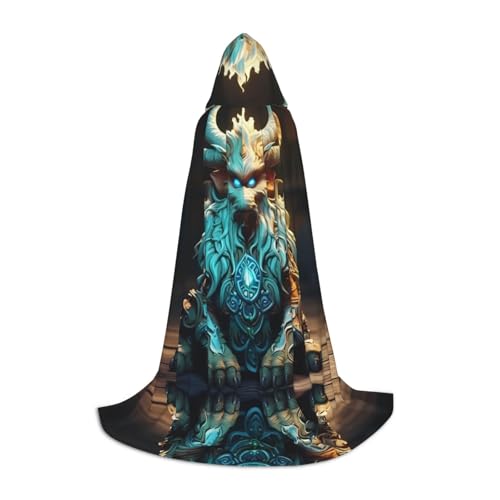 POEZJZW Kapuzenumhang mit Bartkuh-Muster, Umhang für Erwachsene, Herren, Damen, Weihnachten, Kapuzenumhang, Cosplay-Kostüme, Größe S POEZJZW Kapuzenumhang mit Bartkuh-Muster, Umhang für Erwachsene, Herren, Damen, Weihnachten, Kapuzenumhang, Cosplay-Kostüme, Größe S von POEZJZW