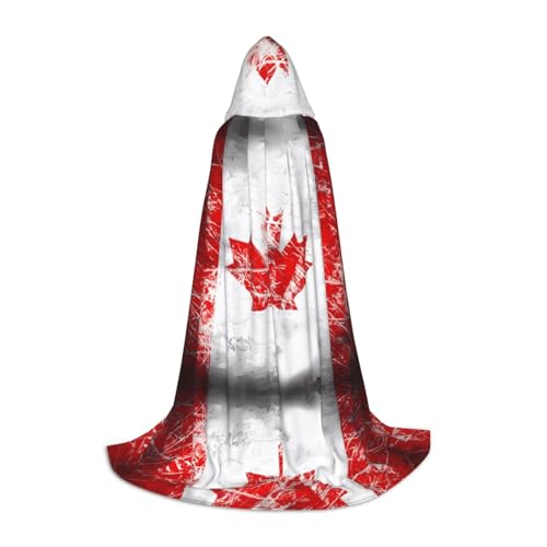 POEZJZW Kapuzenumhang mit Kanada-Flaggenmuster, für Erwachsene, Herren, Damen, Weihnachten, Cosplay, Kostüme, Größe L POEZJZW Kapuzenumhang mit Kanada-Flaggenmuster, für Erwachsene, Herren, Damen, Weihnachten, Cosplay, Kostüme, Größe L von POEZJZW