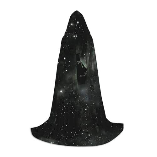 POEZJZW Kapuzenumhang mit Raumschiff in den Sternen, für Erwachsene, Herren, Damen, Weihnachten, Kapuzenumhang, Cosplay-Kostüme, Größe S POEZJZW Kapuzenumhang mit Raumschiff in den Sternen, für Erwachsene, Herren, Damen, Weihnachten, Kapuzenumhang, Cosplay-Kostüme, Größe S von POEZJZW