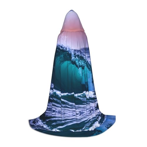 POEZJZW Kapuzenumhang mit Wellenmuster, für Erwachsene, Herren, Damen, Weihnachten, Cosplay, Kostüme, Größe M POEZJZW Kapuzenumhang mit Wellenmuster, für Erwachsene, Herren, Damen, Weihnachten, Cosplay, Kostüme, Größe M von POEZJZW