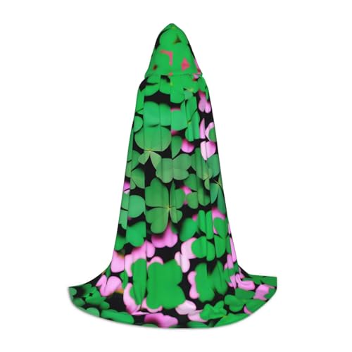 POEZJZW Kapuzenumhang mit vierblättrigem Kleeblatt-Muster, Umhang für Erwachsene, Herren, Damen, Weihnachten, Kapuzenumhang, Cosplay-Kostüme, Größe S POEZJZW Kapuzenumhang mit vierblättrigem Kleeblatt-Muster, Umhang für Erwachsene, Herren, Damen, Weihnachten, Kapuzenumhang, Cosplay-Kostüme, Größe S von POEZJZW