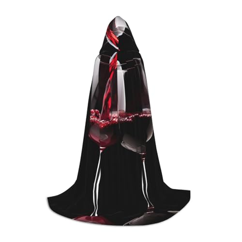 POEZJZW Kapuzenumhang mit zwei Gläsern Weinmuster, Umhang für Erwachsene, Herren, Damen, Weihnachten, Kapuzenumhang, Cosplay-Kostüme, Größe S POEZJZW Kapuzenumhang mit zwei Gläsern Weinmuster, Umhang für Erwachsene, Herren, Damen, Weihnachten, Kapuzenumhang, Cosplay-Kostüme, Größe S von POEZJZW