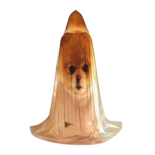 POEZJZW Niedlichster Umhang mit Kapuze und Hundewelpenmuster, für Damen und Herren, Halloween-Kostüm, Maskerade, Cosplay, Kostüm, Weihnachten, Party, Robe, Größe L POEZJZW Niedlichster Umhang mit Kapuze und Hundewelpenmuster, für Damen und Herren, Halloween-Kostüm, Maskerade, Cosplay, Kostüm, Weihnachten, Party, Robe, Größe L von POEZJZW