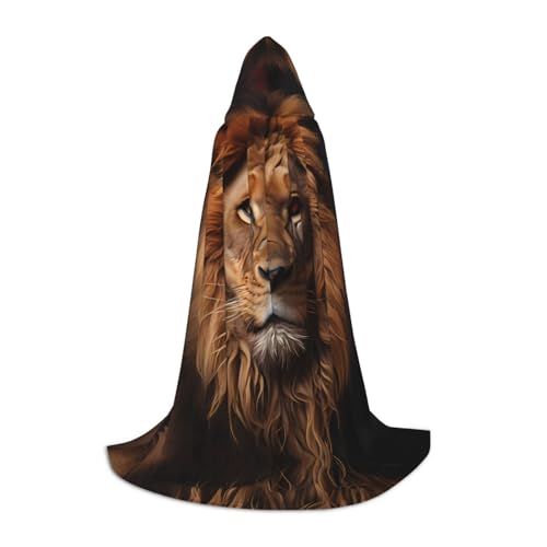 POEZJZW The Lion's Gaze Muster Herren Damen Umhang mit Kapuze Erwachsene Umhang mit Kapuze Renaissance Halloween Hexenkostüm Zauberer Umhang M POEZJZW The Lion's Gaze Muster Herren Damen Umhang mit Kapuze Erwachsene Umhang mit Kapuze Renaissance Halloween Hexenkostüm Zauberer Umhang M von POEZJZW