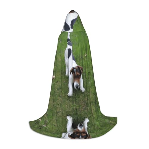 POEZJZW Umhang mit Kapuze, Motiv: Hunde, die auf dem Rasen spielen, für Erwachsene mit Kapuze, Renaissance, Halloween, Hexenkostüm, Zauberer-Umhang, Größe S POEZJZW Umhang mit Kapuze, Motiv: Hunde, die auf dem Rasen spielen, für Erwachsene mit Kapuze, Renaissance, Halloween, Hexenkostüm, Zauberer-Umhang, Größe S von POEZJZW