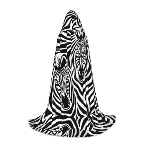 POEZJZW Umhang mit Kapuze, Zebramuster, für Herren und Damen, Umhang mit Kapuze, Renaissance, Halloween, Hexenkostüm, Zauberer-Umhang, Größe L POEZJZW Umhang mit Kapuze, Zebramuster, für Herren und Damen, Umhang mit Kapuze, Renaissance, Halloween, Hexenkostüm, Zauberer-Umhang, Größe L von POEZJZW