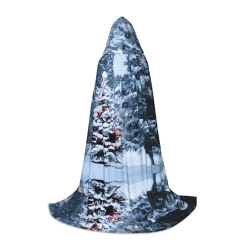 POEZJZW Umhang mit Kapuze und Weihnachtsbaum, Schneemuster, für Damen und Herren, Halloween-Kostüm, Maskerade, Cosplay, Kostüm, Weihnachtsfeier, Robe, Größe L POEZJZW Umhang mit Kapuze und Weihnachtsbaum, Schneemuster, für Damen und Herren, Halloween-Kostüm, Maskerade, Cosplay, Kostüm, Weihnachtsfeier, Robe, Größe L von POEZJZW