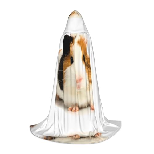 POEZJZW Umhang mit niedlichem Meerschweinchen-Muster, für Herren und Damen, Umhang mit Kapuze, für Erwachsene, Renaissance, Halloween, Hexenkostüm, Zauberer-Umhang, Größe S POEZJZW Umhang mit niedlichem Meerschweinchen-Muster, für Herren und Damen, Umhang mit Kapuze, für Erwachsene, Renaissance, Halloween, Hexenkostüm, Zauberer-Umhang, Größe S von POEZJZW