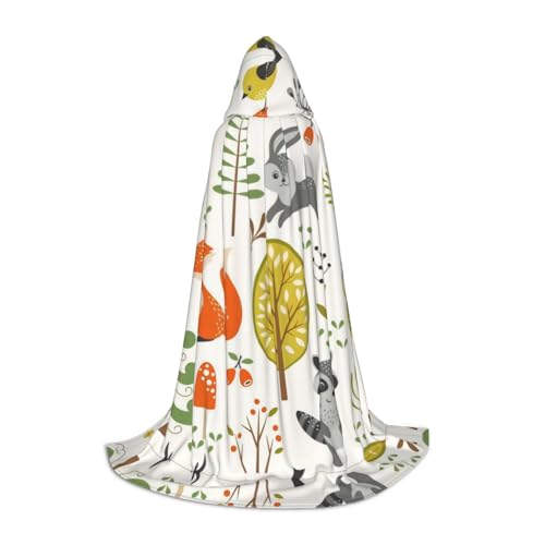 POEZJZW Wald-Umhang mit Tiermuster, für Herren und Damen, Umhang mit Kapuze, Erwachsenen-Umhang mit Kapuze, Renaissance, Halloween, Hexenkostüm, Zauberer-Umhang, Größe M POEZJZW Wald-Umhang mit Tiermuster, für Herren und Damen, Umhang mit Kapuze, Erwachsenen-Umhang mit Kapuze, Renaissance, Halloween, Hexenkostüm, Zauberer-Umhang, Größe M von POEZJZW