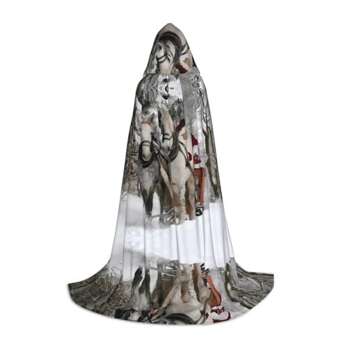 POEZJZW Weihnachtsmann-Muster, Teenager, Kapuzenumhang, für Damen und Herren, Halloween-Kostüm, Maskerade, Cosplay, Kostüm, Weihnachtsfeier, Robe, Größe S POEZJZW Weihnachtsmann-Muster, Teenager, Kapuzenumhang, für Damen und Herren, Halloween-Kostüm, Maskerade, Cosplay, Kostüm, Weihnachtsfeier, Robe, Größe S von POEZJZW