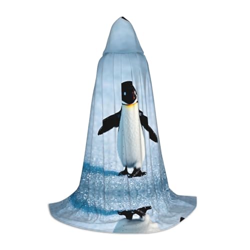 POEZJZW Winter-Pinguin-Muster, Kapuzenumhang, Umhang für Erwachsene, Herren, Damen, Weihnachten, Kapuzenumhang, Cosplay-Kostüme, Größe M POEZJZW Winter-Pinguin-Muster, Kapuzenumhang, Umhang für Erwachsene, Herren, Damen, Weihnachten, Kapuzenumhang, Cosplay-Kostüme, Größe M von POEZJZW