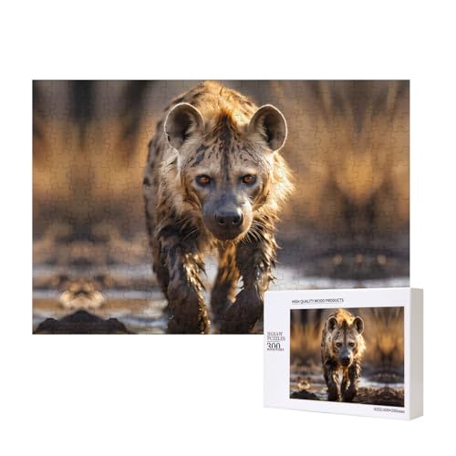 Poezjzw Puzzles für Erwachsene, 300 Teile, geeignet für Familienfreizeit und Verbesserung der praktischen Fähigkeit, einsame Hyänen-Muster Poezjzw Puzzles für Erwachsene, 300 Teile, geeignet für Familienfreizeit und Verbesserung der praktischen Fähigkeit, einsame Hyänen-Muster von POEZJZW