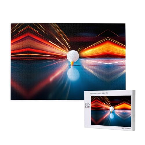 Poezjzw Tischtennis-Puzzles für Erwachsene, 1000 Teile, Holzpuzzle für Familie, Freunde, Heimdekoration, Wandkunst, 75 x 50 cm Poezjzw Tischtennis-Puzzles für Erwachsene, 1000 Teile, Holzpuzzle für Familie, Freunde, Heimdekoration, Wandkunst, 75 x 50 cm von POEZJZW