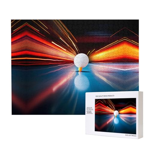 Poezjzw Tischtennis-Puzzles für Erwachsene, 500 Teile, Holzpuzzle für Familie, Freunde, Heimdekoration, Wandkunst, 500 x 38 cm Poezjzw Tischtennis-Puzzles für Erwachsene, 500 Teile, Holzpuzzle für Familie, Freunde, Heimdekoration, Wandkunst, 500 x 38 cm von POEZJZW