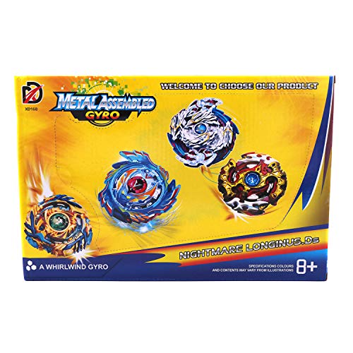 POFET Bey Battle 4D Set mit Launcher Battling Tops Spinning Tops Storm Gyro Metall Fusion Battling Top Set Starter Set für Kinder von POFET