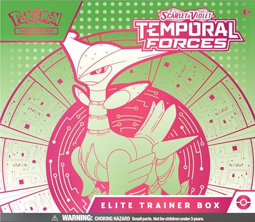 POK Trading Card Game Scarlet & Violet 05 Temporal Forces Elite Trainer Box - Iron Leaves von Pokémon