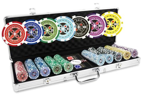 Ultimate Poker-Koffer, Poker Chips, 500 Stück von POKEO