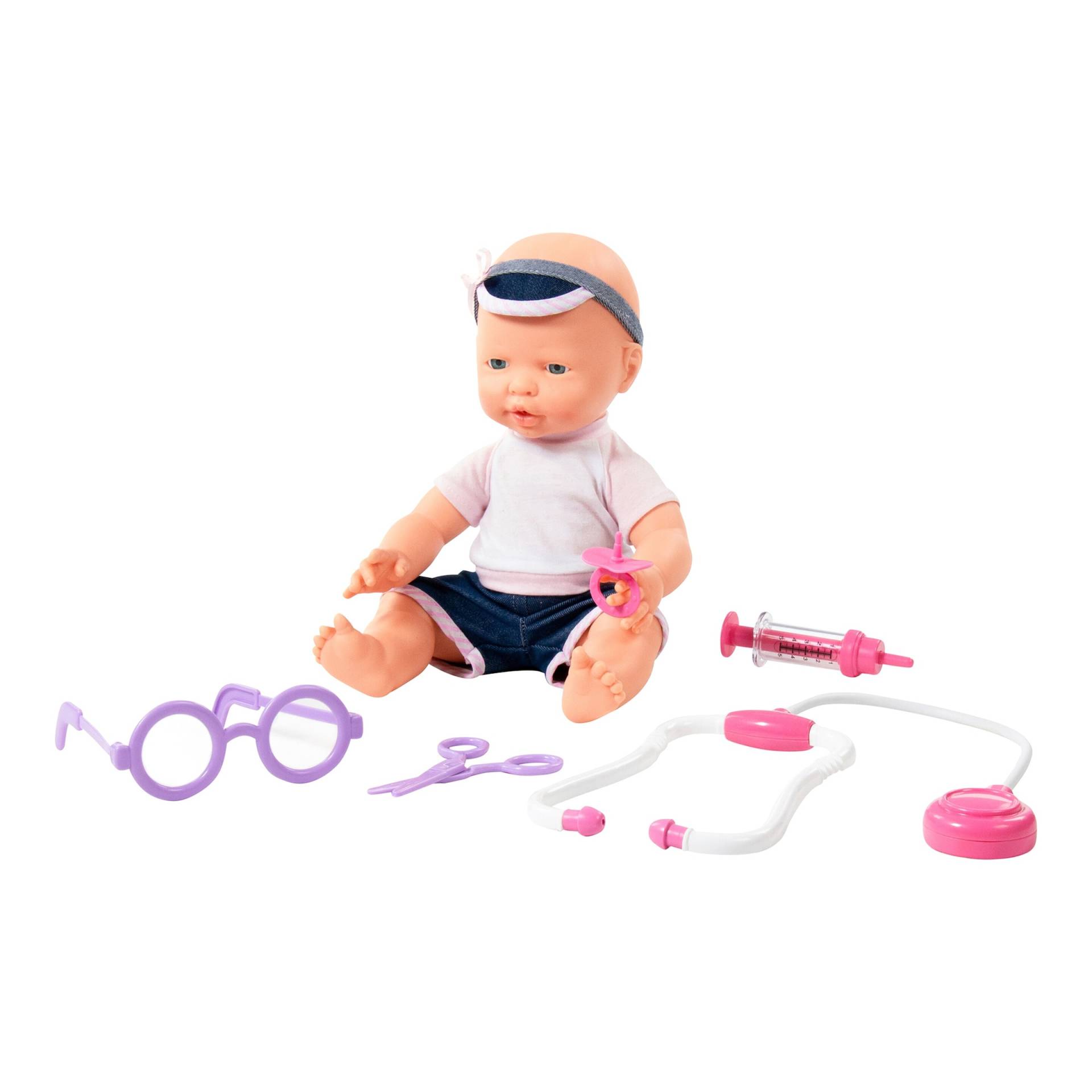 Polesie Puppe Fröhliches Baby 35cm mit Schnuller & Doktorset Polesie Puppe Fröhliches Baby 35cm mit Schnuller & Doktorset von POLESIE