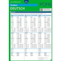 PONS Verben auf einen Blick Deutsch von PONS Langenscheidt GmbH