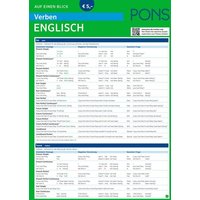 PONS Verben auf einen Blick Englisch von PONS Langenscheidt GmbH