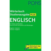 PONS Wörterbuch Studienausgabe Plus Englisch von PONS Langenscheidt GmbH