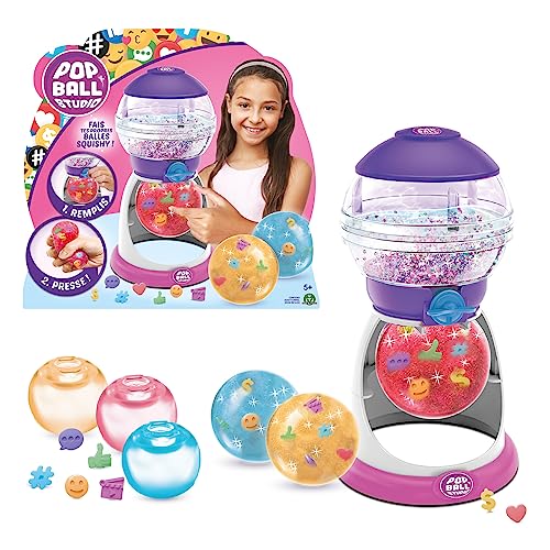 Pop Ball Studio, Giochi Preziosi QUP00 Ballfabrik, kreiert, gefüllt und drückt, 3 Squishy-Bälle und Zubehör, Spielzeug für Kinder ab 5 Jahren, Giochi Preziosi von POP BALL STUDIO