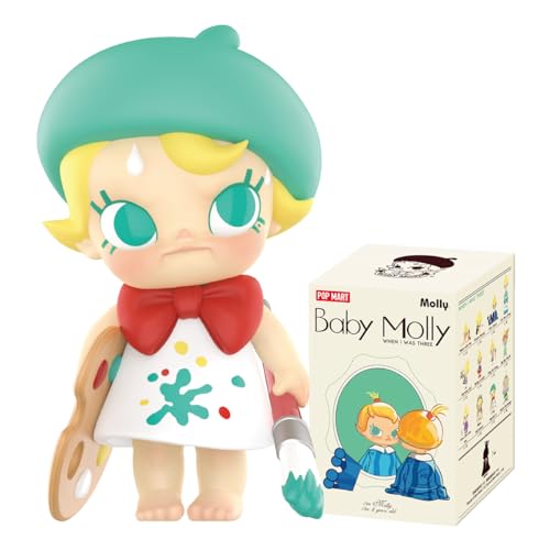 POP MART Baby Molly When I was Three Series Figures Actionfiguren Sammelfiguren Sammler Kunstspielzeug Spielzeug Figuren Geschenk 1PC von POP MART