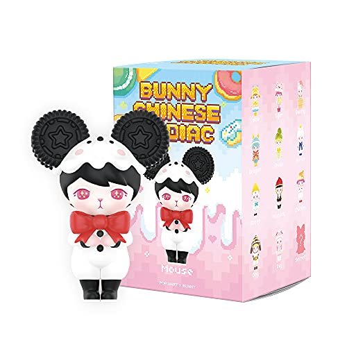 POP MART Blind Box Toy Box Bulk Beliebtes Sammlerstück Zufällige Kunst Spielzeug Hot Toys Niedliche Figur Kreatives Geschenk für Weihnachten Geburtstag Party Urlaub (3 PC, Bunny Zodiac Serie) von POP MART