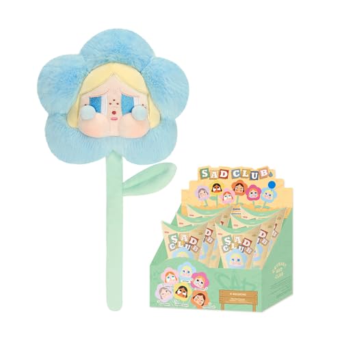 POP MART CRYBABY Sad Club Series Plüsch-Blume, 6 Boxen, bewegliche Figur, Premium-Design, Geschenke für Frauen, Fan-Favorit-Sammelspielzeug, Kunst, Spielzeug, Actionfigur von POP MART