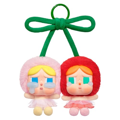 POP MART Crybaby Crying for Love Series-Vinyl Plush Hanging Card (Love You Cherry Much) Sammelfiguren Sammler Kunstspielzeug Spielzeug Figuren Geschenk 1PC von POP MART