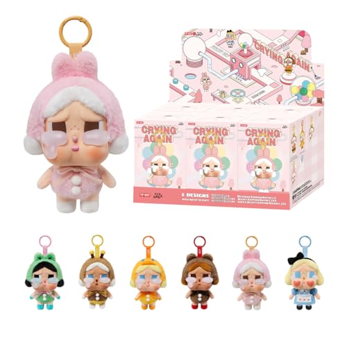 POP MART Crying Again Plush Figure Whole Set Zufällige Figuren Anime Actionfiguren Sammelfiguren Sammler Kunstspielzeug Spielzeug Figuren Geschenk von POP MART