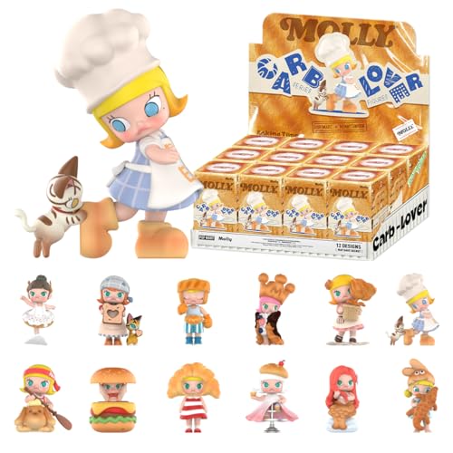 POP MART Molly Carb-Lover Series Figures Actionfiguren Sammelfiguren Sammler Kunstspielzeug Spielzeug Figuren Geschenk Whole Set von POP MART