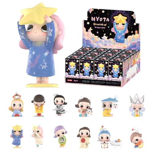 POP MART Nyota Growing up by Your Way Series Figures Anime Actionfiguren Sammelfiguren Sammler Kunstspielzeug Spielzeug Figuren Geschenk Whole Set von POP MART