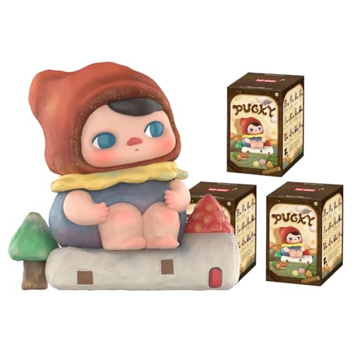 POP MART PUCKY Poko's Adventure Series Figures Anime Actionfiguren Sammelfiguren Sammler Kunstspielzeug Spielzeug Figuren Geschenk 3PC von POP MART