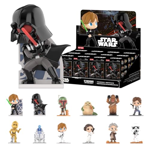 POP MART Star Wars Pop Figuren Zufällige Figuren Anime Actionfiguren Sammelfiguren Sammler Kunstspielzeug Spielzeug Figuren Geschenk 12Pack von POP MART