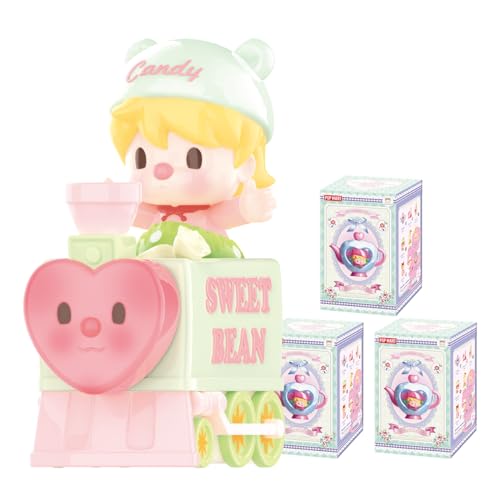 POP MART Sweet Bean Afternoon Tea Figurine Blindbox Pop Figuren Zufällige Figuren Actionfiguren Sammelfiguren und Sammler Kunstspielzeug Spielzeug Figuren Geschenk 3Pack von POP MART