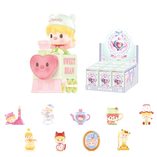 POP MART Sweet Bean Afternoon Tea Serie Blind Box Figuren, zufälliges Design Mystery Toys für moderne Wohnkultur, Sammlerstück-Spielzeug-Set für Schreibtischzubehör, Ganzes Set von POP MART