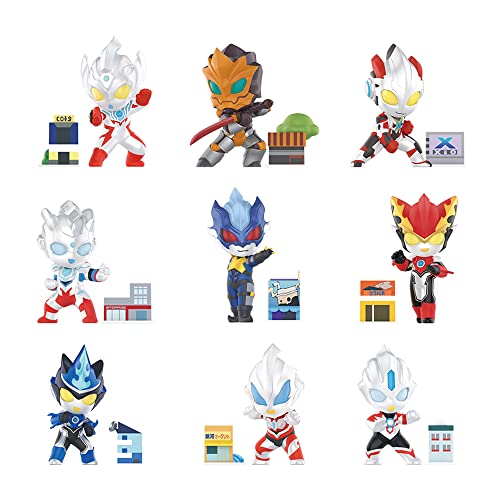 POP MART Ultraman New Generation Heroes Series-9PC Pop Figuren Zufällige Figuren Actionfiguren Sammelfiguren und Sammler Kunstspielzeug Spielzeug Figuren Geschenk von POP MART