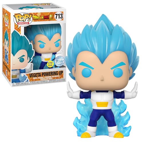 Funko Pop Dragon Ball Super Vegeta Super Sayian Blue Final Flash #713 – Leuchtet im Dunkeln Pop Exclusive Edition von POP